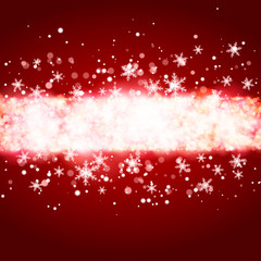 Wall Mural - abstract Christmas red glowing background