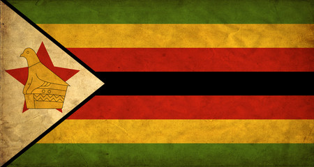 Wall Mural - Zimbabwe grunge flag