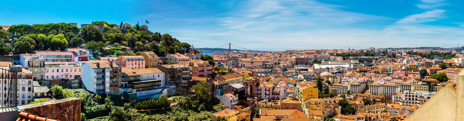 Fototapete - Lisbon Skyline