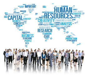 Wall Mural - Human Resources Career Jobs Occupation Employment Concept