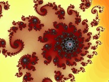 Decorative Fractal Background In A Yellow - Brown Colors