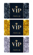VIP cards with abstract background