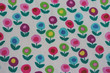 abstract Colorful floral pattern on fabric .