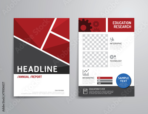 Fotografie, Obraz Vector brochure, flyer, magazine cover booklet poster design.