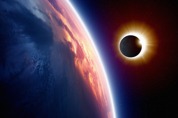 Wall Mural - sun eclipse