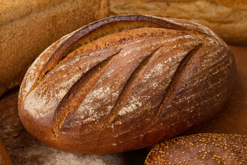 Wall Mural - Traditional bread close up