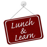 Fototapeta Morze - Lunch and Learn Sign
