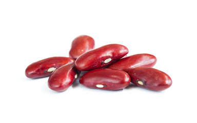 Wall Mural - red kidney bean isolated on white background