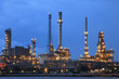 © stockphoto mania - oil refinery plant in heavy industry estate against beautiful du