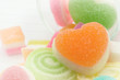 Sweet Jelly Candies and Jelly Hearts