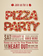 © Transfuchsian - vector pizza party flyer invitation template design