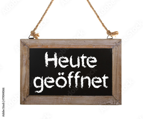 Heute geöffnet / Schild freigestellt – Stock-Foto | Adobe Stock