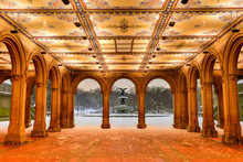 Bethesda Terrace At Night, Central Park