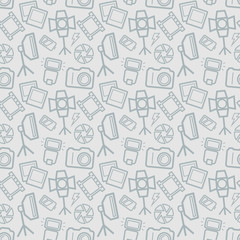 Photographic seamless pattern. Vector background.