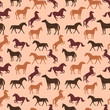 Horse seamless pattern
