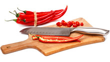 Chili Pepper And Knife