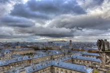 Notre Dame De Paris With Chimeras In Paris
