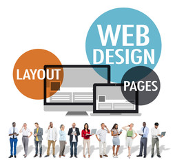 Poster - web design content creative website responsive concept