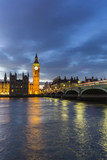 Fototapeta Krajobraz - Big Ben and The Palace of Westminster,London, UK
