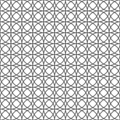 Wall Mural - monochrome seamless pattern with circles