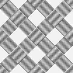 Wall Mural - monochrome background of diagonal pattern wickerwork