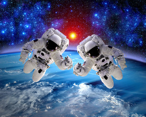 Wall Mural - astronaut spaceman outer space