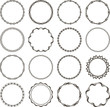© Anton Shpak - Set of 16 simple round frames.
