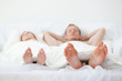 © Photographee.eu - Feet in  bed