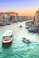 Wall Mural - Life on the Grand Canal in Venice, Italy