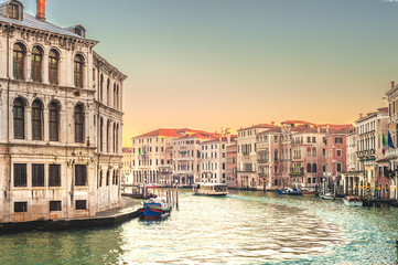 Wall Mural - Life on the Grand Canal in Venice, Italy