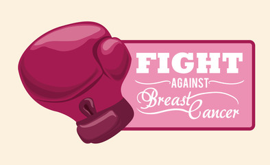 Poster - Breast cancer design, vector illustration.