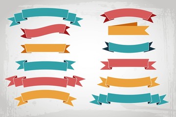 Wall Mural - vector colorful ribbons