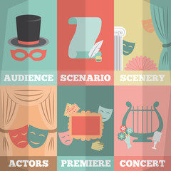 Canvas Print - Theatre Poster Mini Set