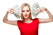 © kotelnyk - Woman holding dollar bills