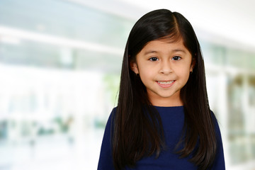 Wall Mural - Young Girl At School