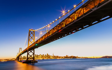 Wall Mural - SF Bay Bridge at Sunset