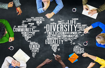 Wall Mural - diversity ethnicity world global community concept