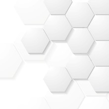 Abstract Grey Hexagons Tech Design