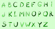 © Marinka Alisen - green smear alphabet