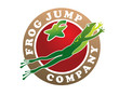 frog jump above tomato emblem logo