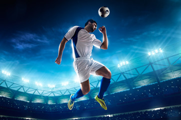 Wall Mural - Soccer player in action