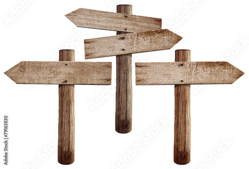 Old wooden road signs right...