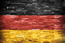 Austerity Germans Flag Painted On Wall