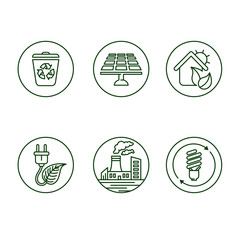 Sticker - Ecology icons