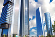 Skyscrapers Cuatro Torres Business Area in Madrid, Spain