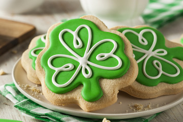 Sticker - Green Clover St Patricks Day Cookies