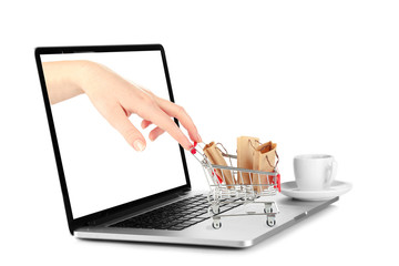 Online shopping concept