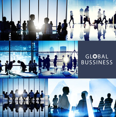 Wall Mural - Business People Interaction Meeting Team Working Global Concept