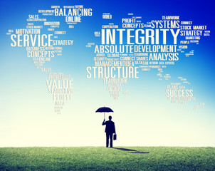 Wall Mural - Integrity Honesty Sincerity Trust Reliability Concept