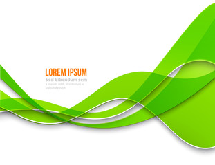 Wall Mural - abstract curved lines background. template brochure design